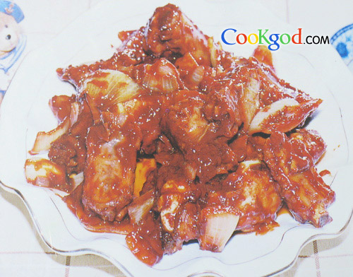 葱头排骨的做法