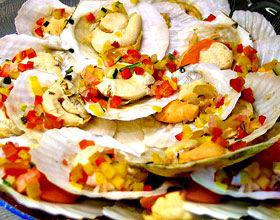 九味金钱鲜贝的做法