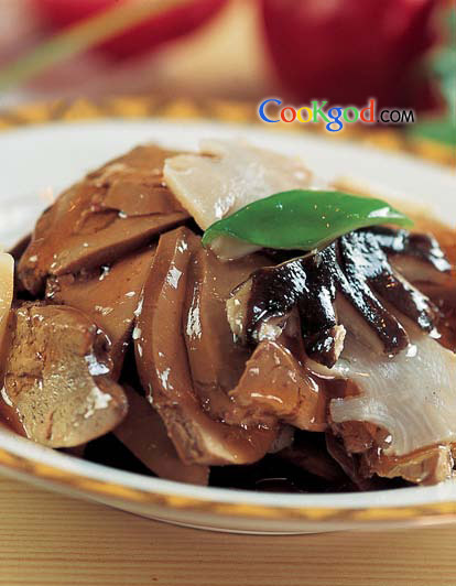 冬笋烧鸭肝的做法