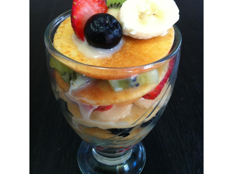 千层水果松饼杯的做法