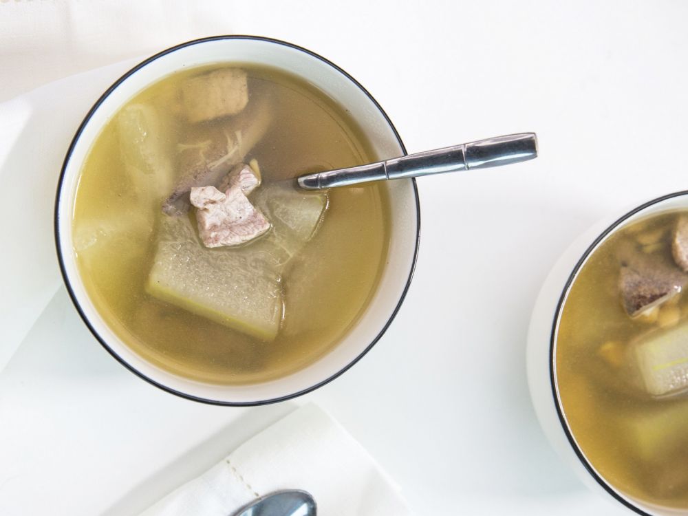 冬瓜瑶柱猪润瘦肉汤的做法