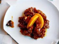 橙汁烧子排的做法