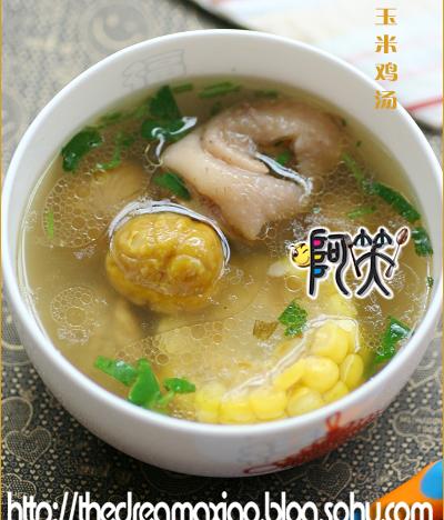 玉米板栗鸡汤的做法
