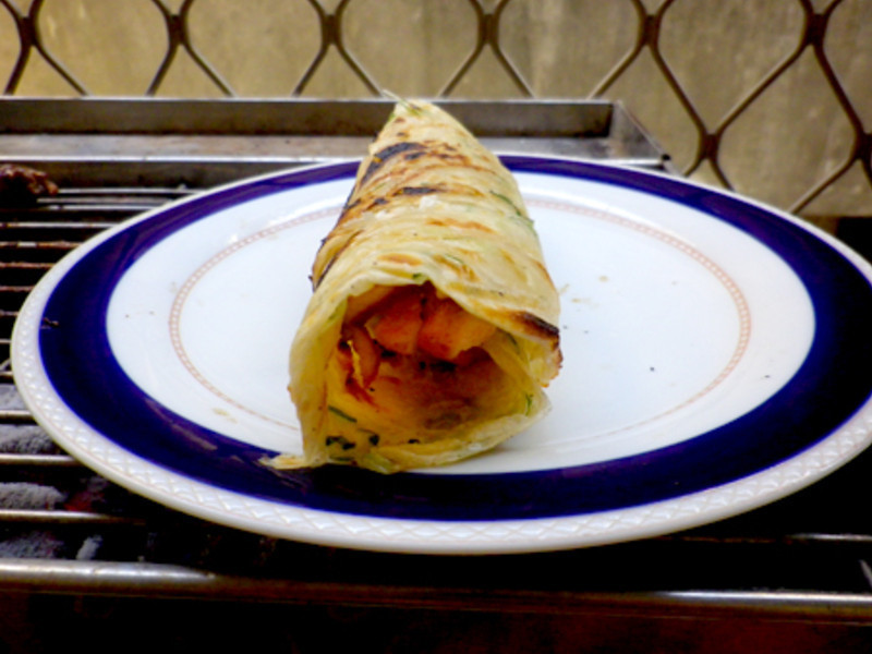 烤肉抓饼卷的做法