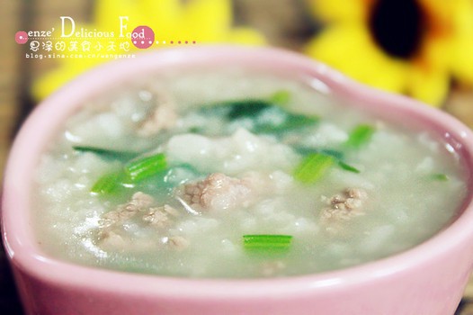 牛肉菠菜粥的做法