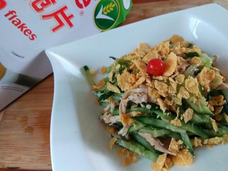 脆口黄瓜鸡丝温沙拉的做法