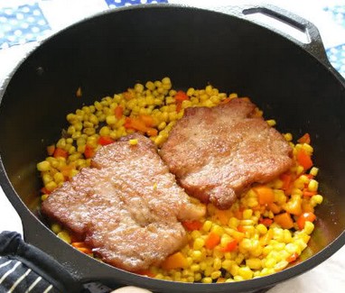 玉米猪排的做法
