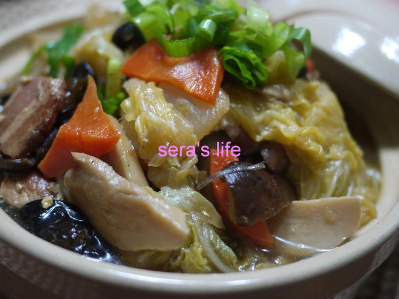 烧肉白菜卤的做法