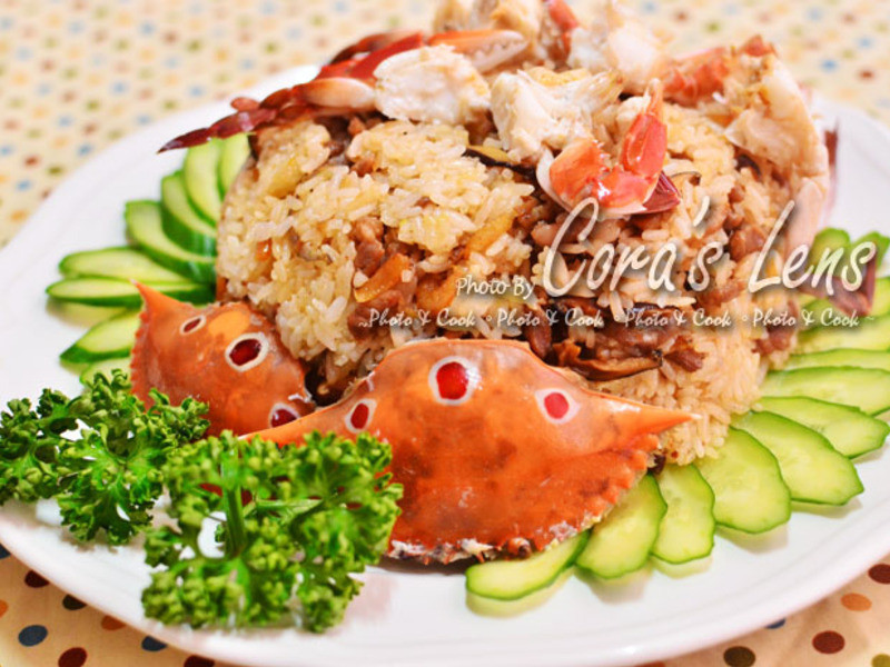 螃蟹米糕的做法