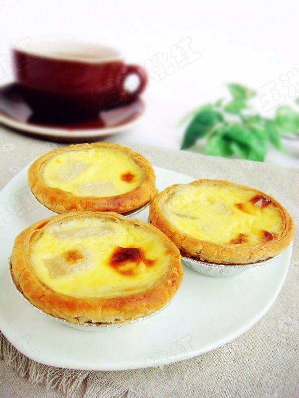 盛夏,来个爽口的水果蛋挞吧——雪梨蛋挞的做法