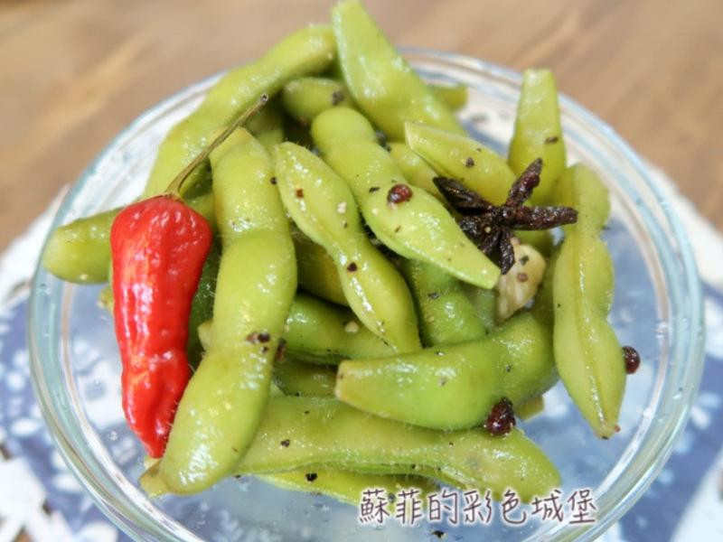 花椒蒜味毛豆的做法