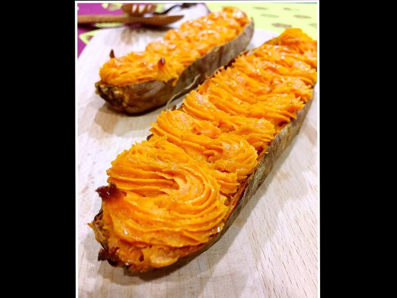 秋旬风味烤甜薯的做法