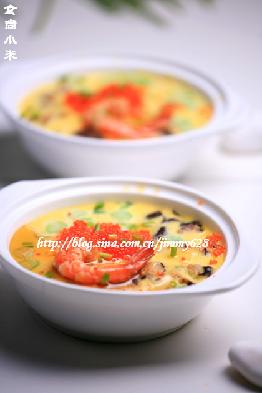 三文鱼醪糟蛋羹的做法