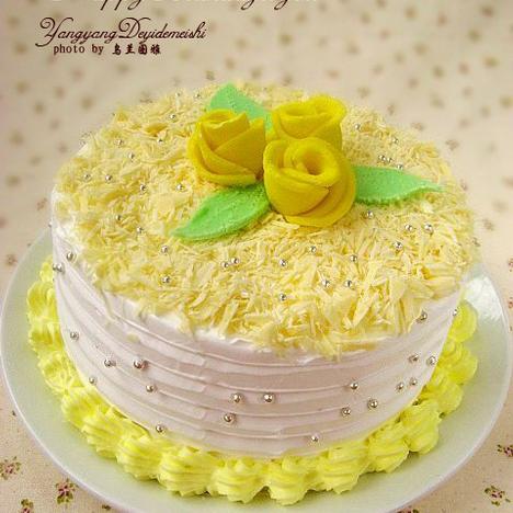生日蛋糕---手做玫瑰花的做法
