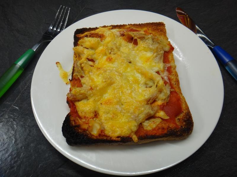 简易烤鸡肉起司吐司的做法