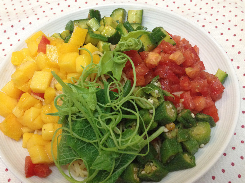 芒果时蔬义式冷面 (素的?夏季限定)的做法