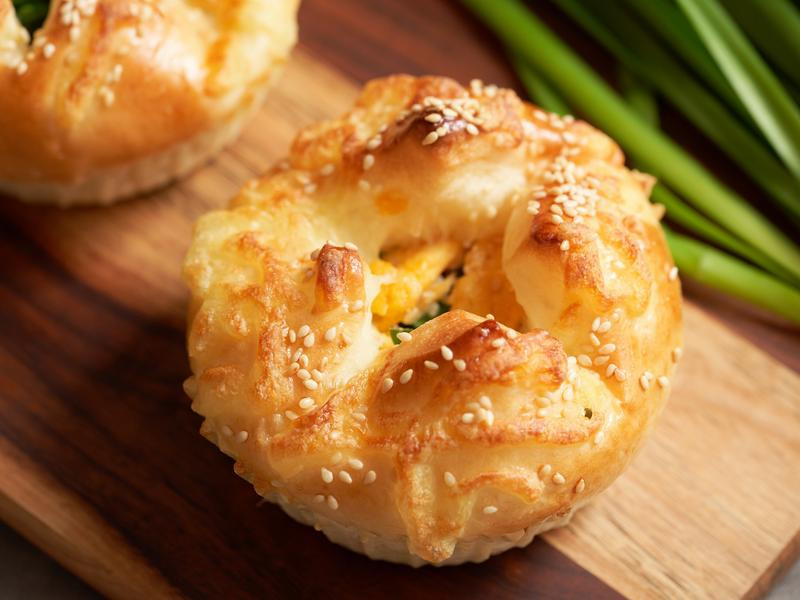 韭菜蛋面包的做法