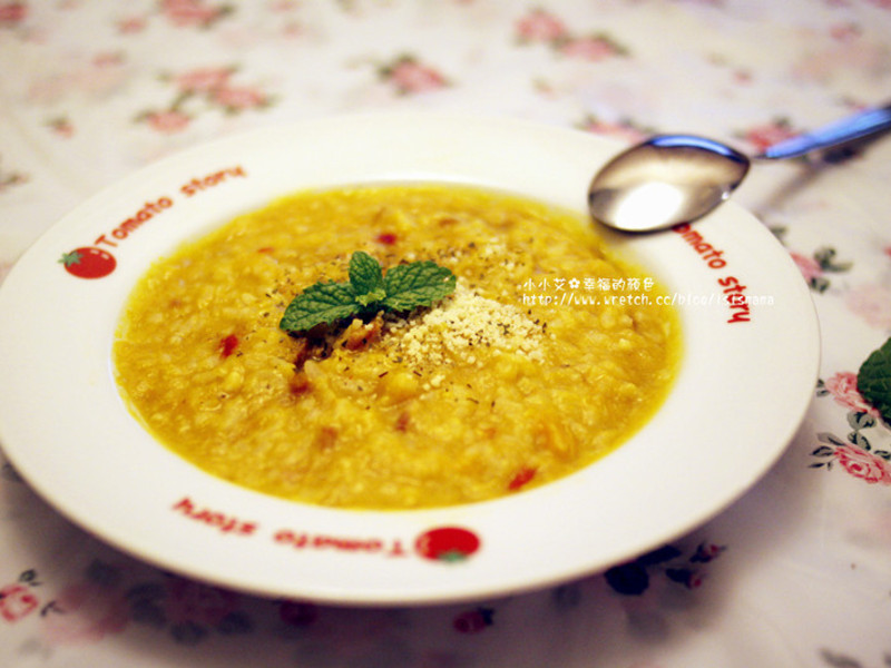 浓郁?南瓜培根起司炖饭?艾希丝爱煮食的做法