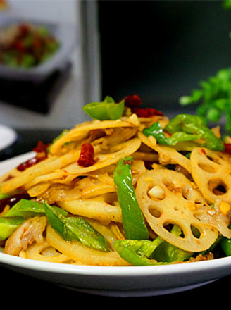 香辣炒藕片儿的做法