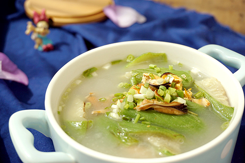 淡菜丝瓜汤的做法