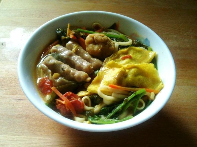 *Re*咖哩鲜蔬什锦饺汤面的做法