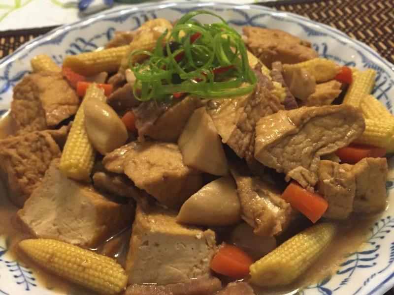 杏鲍菇油豆腐的做法