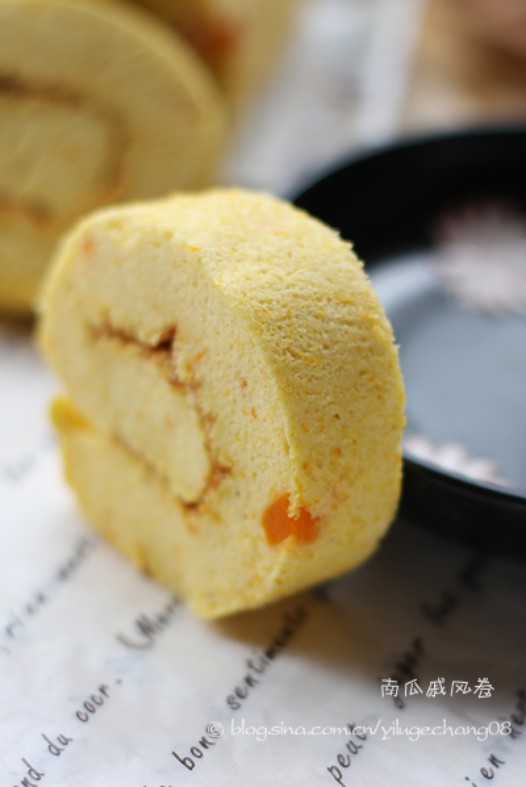 南瓜戚风卷的做法