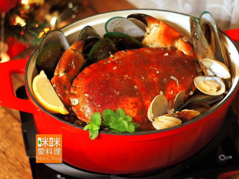 酒蒸海鲜锅的做法