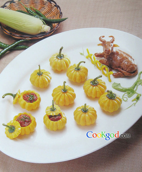 南瓜蒸肥牛的做法