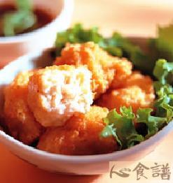 百花豆腐球的做法