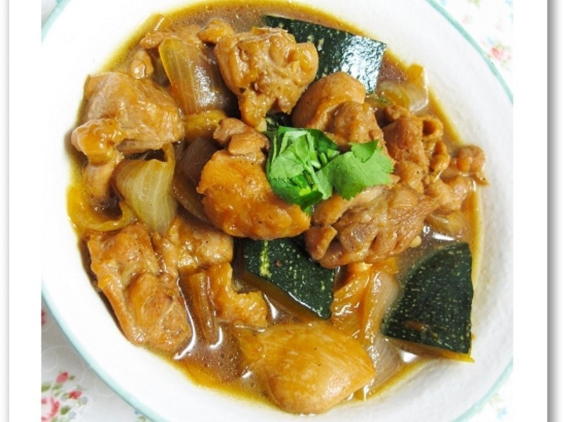 洋葱南瓜烧鸡的做法