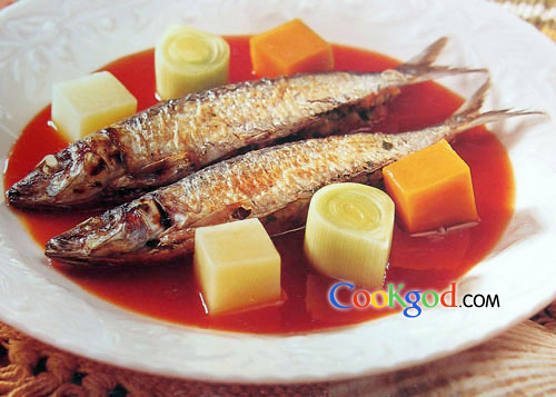 扒酿原条沙丁鱼的做法