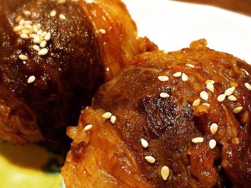 肉卷饭团(肉巻きおにぎり)的做法