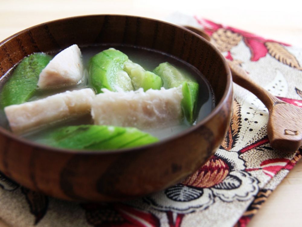 台湾水瓜芋头汤的做法