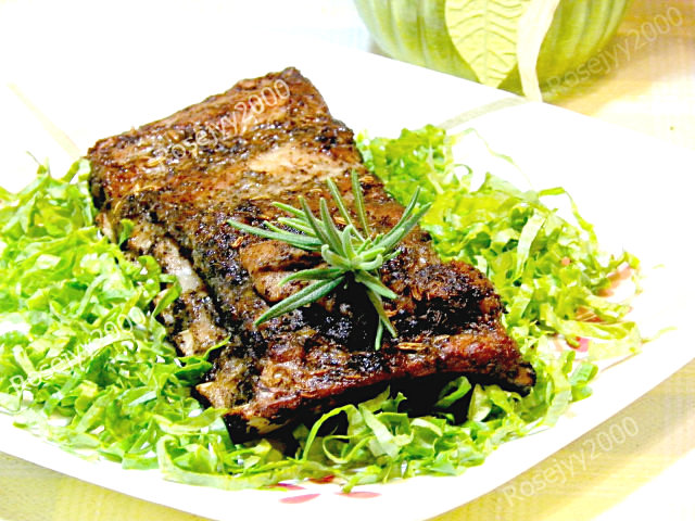 柠檬椒盐烤排骨的做法