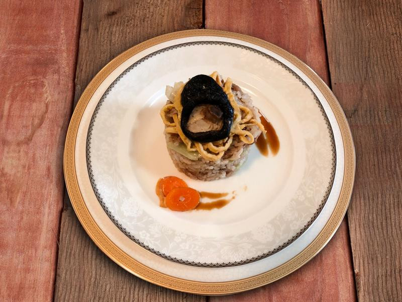 黑早香菇高丽菜饭的做法