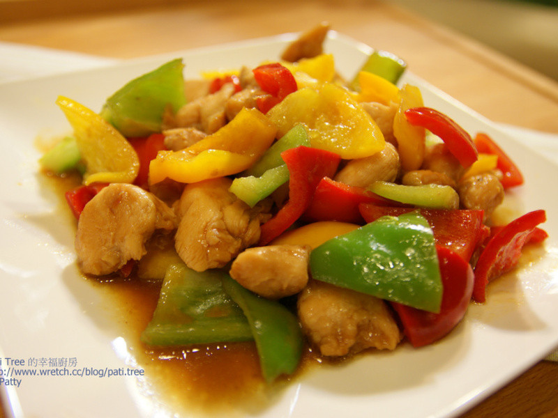 彩椒鸡丁的做法