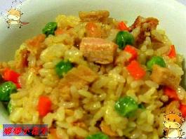 黄金鸡丁米饭的做法