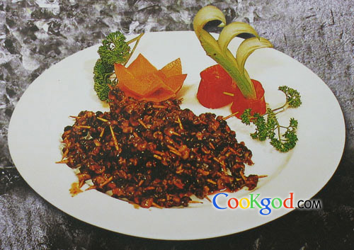 香辣螺肉串的做法