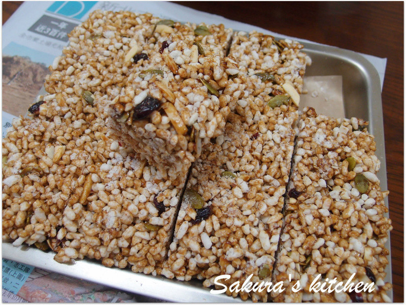 黑糖杏仁爆米香的做法