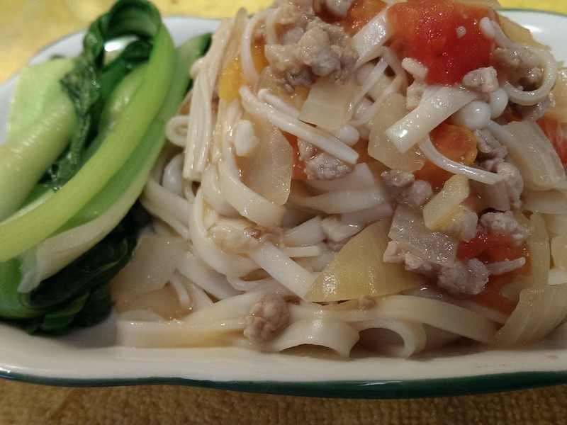 番茄肉酱台式炒面的做法