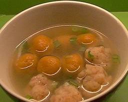 胡萝卜汤圆&虾丸汤的做法