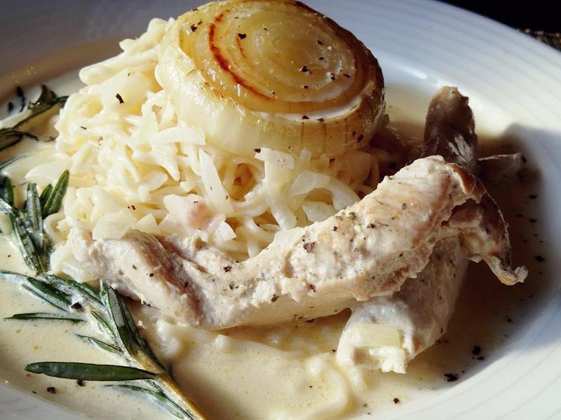 香草奶油鸡面的做法