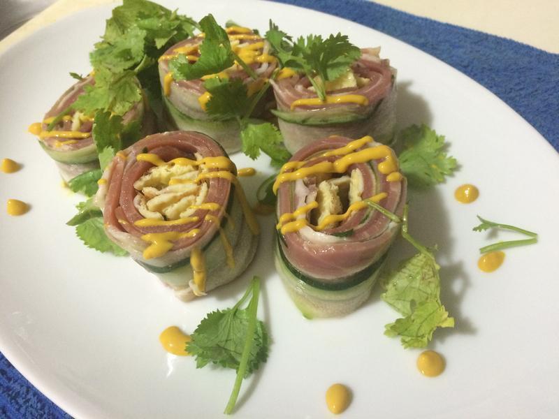 义式生火腿黄瓜卷的做法