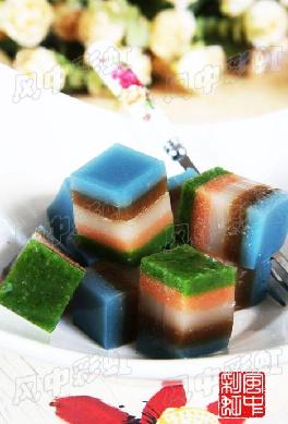 彩虹肉皮冻的做法