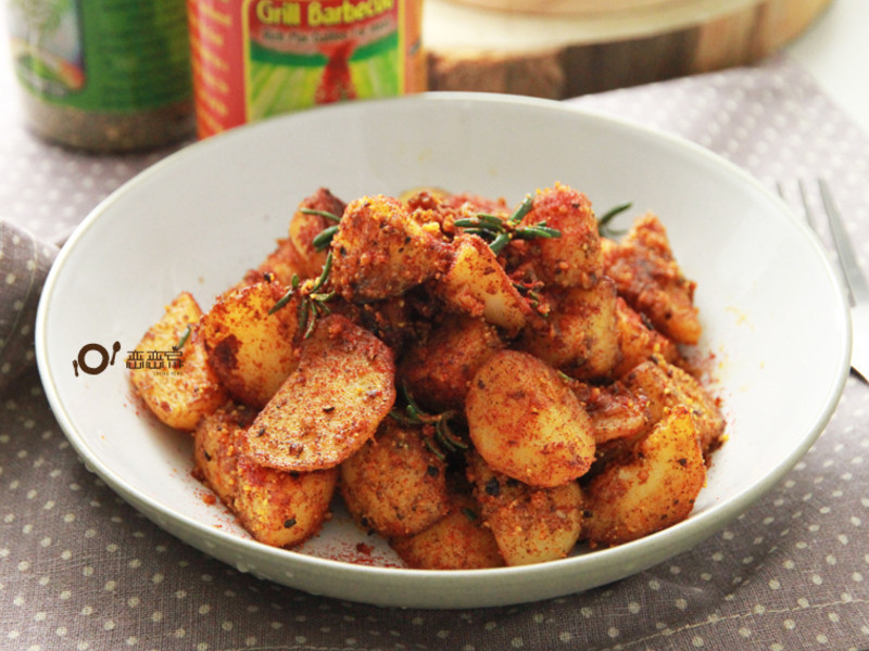 免烤箱之辣味起司马铃薯的做法