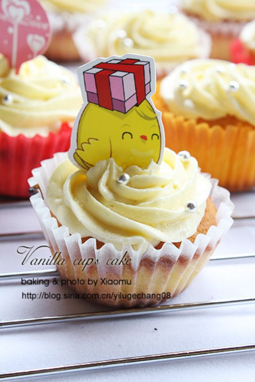 香草纸杯蛋糕的做法
