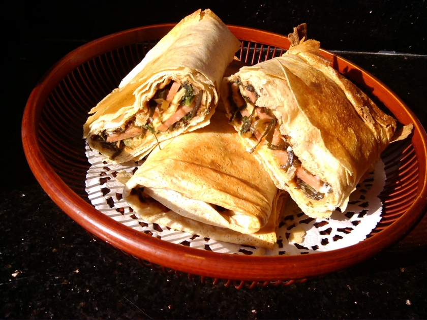 自制杂粮煎饼果子烤箱版的做法