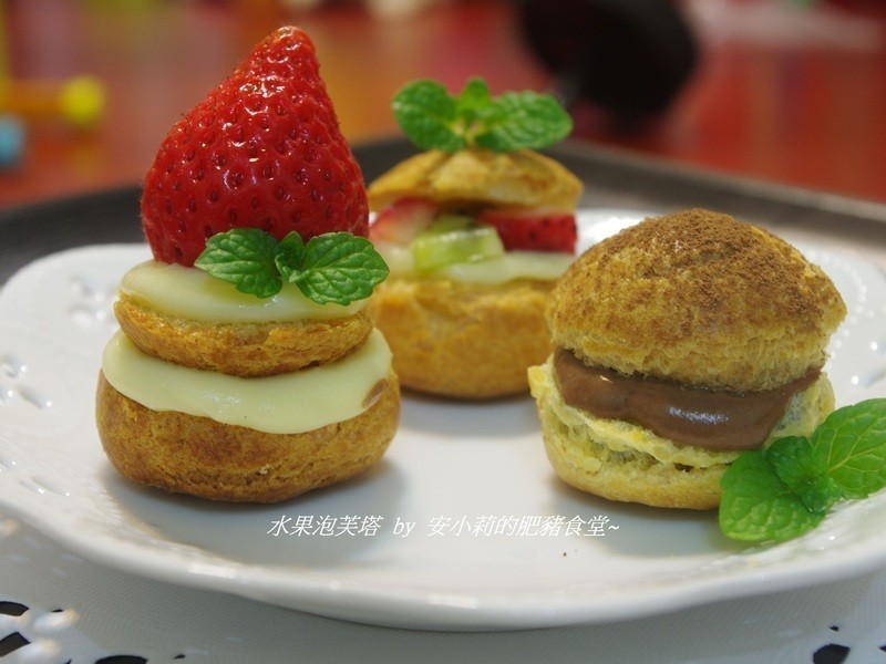 水果泡芙塔(简易奶油泡芙)的做法