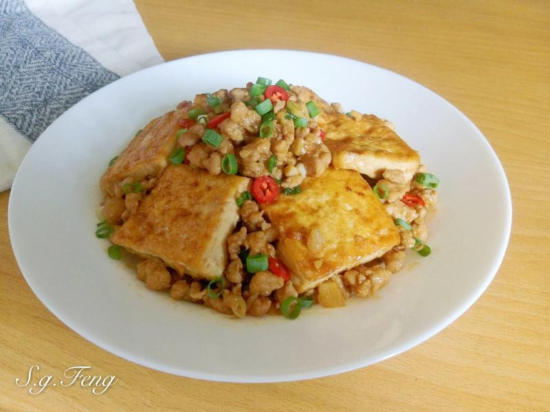 照烧肉末豆腐的做法